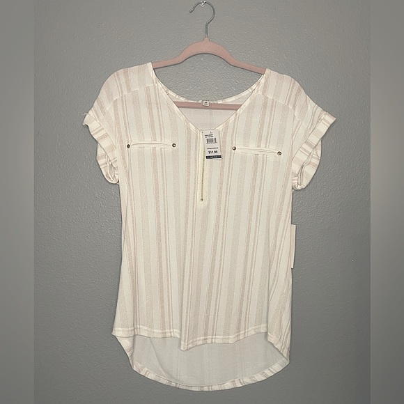 Beige Striped Top - Picture 5 of 5